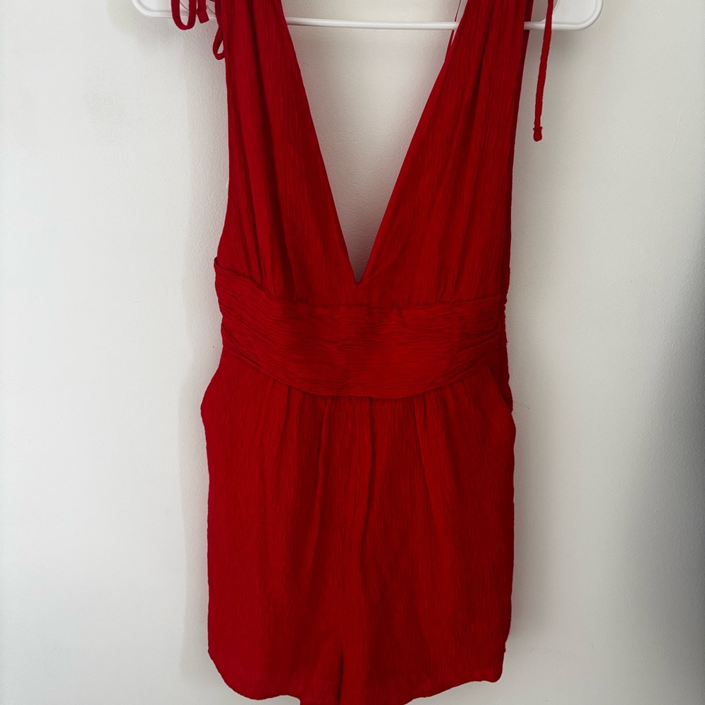 One Clothing Red Jumpsuit